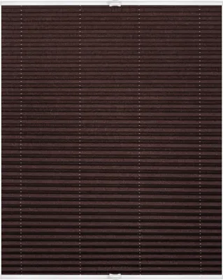 Produktbild von Lichtblick Plissee Klemmfix, ohne Bohren, verspannt Braun, 85 cm, 85 cm x 130 cm (B x L)