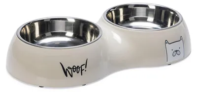 Produktbild von Karlie Hundenapf Elize Dinner Set hellgrau, Fassungsvermögen: 2 x 750 ml