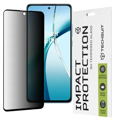 Obrázok produktu pre Techsuit – 111D Privacy ochranné sklo s celoplošným lepením na OnePlus Nord CE4 Lite – čierne