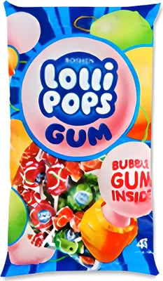 Obrázek produktu pro Roshen Lollipops ovocná směs se žvýkačkami 48 kusů
