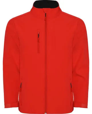 Image de Roly - Veste softshell « Nebraska » pour homme LT5545 (XL) (rouge)