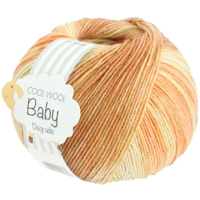 Produktbild von Lana Grossa - Cool Wool Baby Degrade 0521 muschel blassgelb pfirsich camel