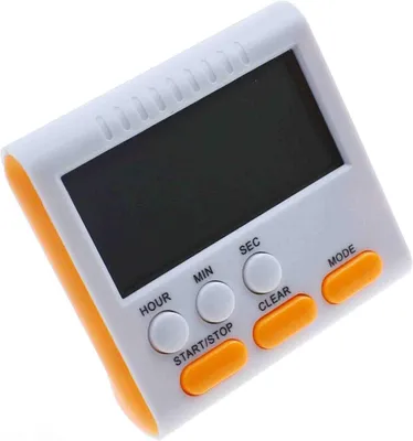 Produktbild von 24-Stunden-Küchentimer mit digitalem Wecker, leistungsstarkem Alarm und großem Display (orange)