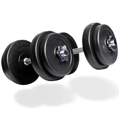 Produktbild von Matchu Sports Verstellbares Kurzhantel Vinyl Set 2 x 10 kg - Kurzhantelset Dumbbells Kurzhanteln  Hanteln - Gewichtheben für Zuhause, Fitnessstudio