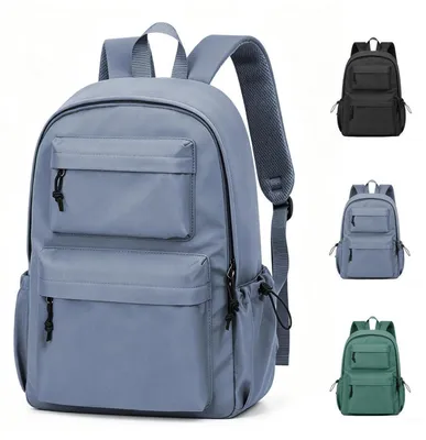 Immagine prodotto di Zaino per bambini, ragazzi e adolescenti, zaino da donna, zaino da giorno, zaino da viaggio, scomparto per laptop da 14 pollici, impermeabile, blu, viola