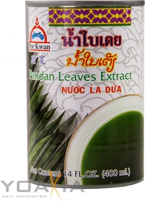 Produktbild von [ 400ml ] POR KWAN Pandan Blatt Extrakt / Pandan Leaves Extract / Bai Teoy