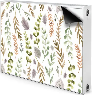 Produktbild von Magnet Heizkörperverkleidung Heizkörper-Abdeckung Heizung Heizkörper 80x60 cm  - Bunte Blätter