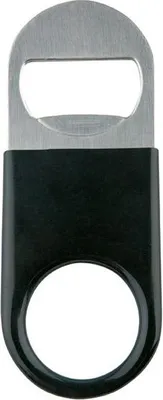 Produktbild von APS 93125 Kellner-Flaschenöffner, Edelstahl mit Gummring, magnetisch, Länge 11 cm