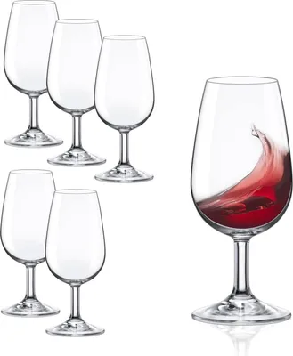 Produktbild von Rona Tasting Glas I.N.A.O. 6er Set, Weinglas zur Verkostung mit klassischer Form, ohne Bodenmarke, spülmaschinenfest,