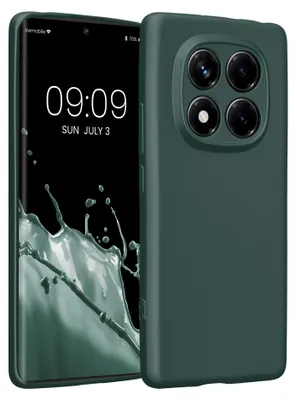 Produktbild von kwmobile Handyhülle für Xiaomi Redmi Note 14 Pro 4G Hülle - weiche Silikon Case metallisch schimmernd - Schutzhülle Cover - Metallic Petrol