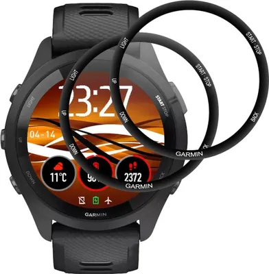 Produktbild von 2X 3D Schutzglas für Garmin Forerunner 265 Panzerfolie Full Screen CURVED