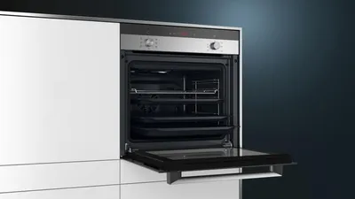 Produktbild von Siemens iQ100 HB113FBS1 Backofen 66 l Schwarz, Edelstahl