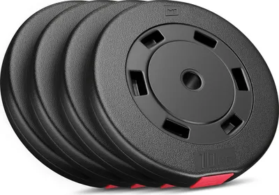 Produktbild von Hop-Sport 40kg Hantelscheiben 30 mm - Gewichte Hantel Sets 4x10kg