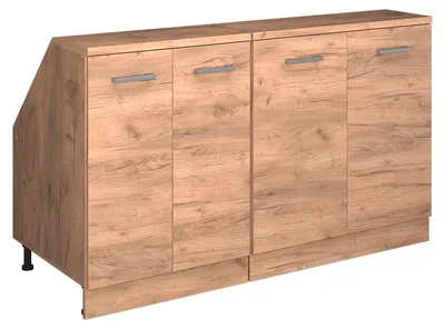 Zdjęcie produktu dla Zestaw szafek na dach skośny Vicco Rion Złoty dąb energetyczny 140 cm Zestaw 2 korpusów szafy głębokość 60 cm, Model 59983