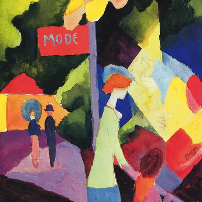 Produktbild von August Macke Kunstdruck Bild - Modefenster, 1913 (100 x 100 cm)