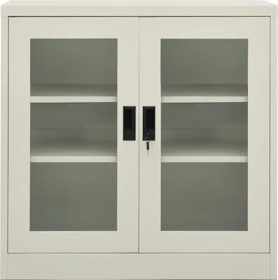 Obrázok produktu pre vidaXL Kancelárska skriňa svetlosivá 90x40x90 cm oceľ