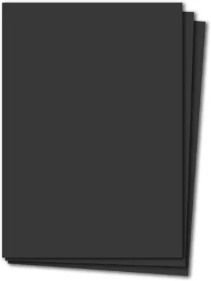 Produktbild von folia Tonkarton (B)500 x (H)700 mm 220 g/qm schwarz 10 Blatt