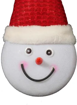 Produktbild von Weihnachtsbeleuchtung - LED-Schneemann mit roter Mütze, batteriebetrieben