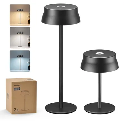 Produktbild von Philips 8721103107855, Schwarz, Wohnzimmer, Modern, IP44, III, LED