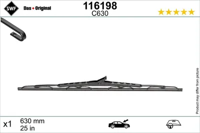Produktbild von SWF DAS ORIGINAL Scheibenwischer Wischblatt passend für MERCEDES-BENZ E-Klasse Limousine (W210) 630mm