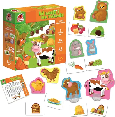 Image de Jeu éducatif "Dans la forêt et à la ferme" RK1280-06