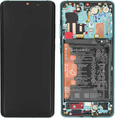 Produktbild von Original OLED Display Bildschirm Touchscreen Rahmen Akku Blau für Huawei P30 Pro & Werkzeug