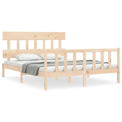 Produktbild von vidaXL Massivholzbett ohne Matratze 160x200 cm Kiefernholz