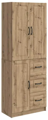 Image de vidaXL, ensemble de deux armoires, bois imitation chêne artisanal