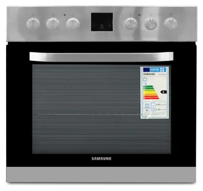 Produktbild von Samsung F-NB69R2301RS, Keramik, 4 Zone(n), Glaskeramik, Schwarz, Drehregler, 59 cm