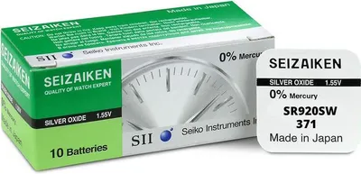 Obrázek produktu pro Knoflíkové články Seizaiken, 0 % rtuti, balení obsahuje 10 kusů