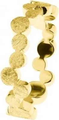 Produktbild von Ernstes Design Damen Ring in mattgoldener Optik mit zeitloser Eleganz