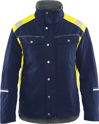 Produktbild von Blakläder Winterjacke 4915 1370 in zwei Farben, Farbe:marineblau/gelb, Größe:XL