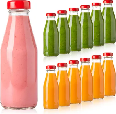 Zdjęcie produktu dla SUPERBUTELKI - 20x Butelka KLASYK 200 ml szklana na soki, smoothie, nalewki