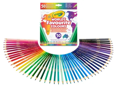 Obrázek produktu pro Sada 50 barevných tužek CRAYOLA – oblíbené barvy