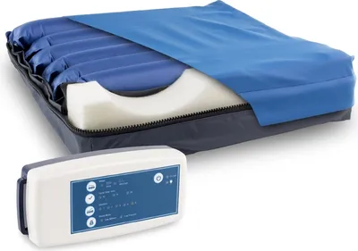 Produktbild von Mobiclinic PRO®, ARES, Anti-Dekubitus Luftkissen, Orthopädisches Sitzkissen, Antidekubitus Sitzkissen, Zellwechsel, Mit Kompressor, Einstellbar