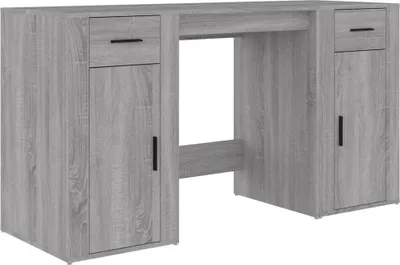Obrázek produktu pro vidaXL Psací stůl s úložným prostorem Grey Sonoma Wood Material