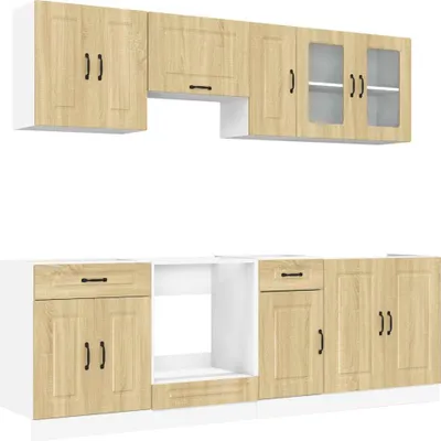 Immagine prodotto di Set Mobili da Cucina 8 pz Kalmar Rovere Sonoma in Truciolato