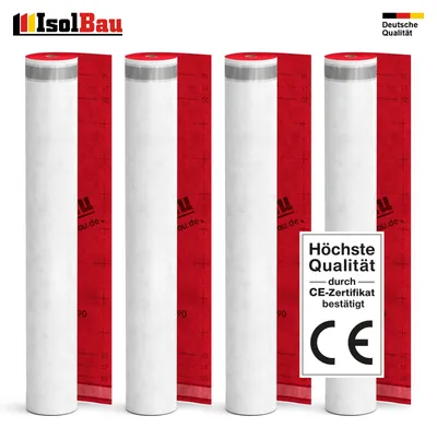 Unterspannbahn Dach 190g/m² Unterdeckbahn 300m² - 4 Rollen 1,5 x 50m SPB 190SKS