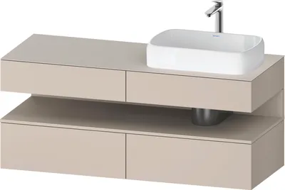 Produktbild von DURAVIT QA4766083910000 QTG KWTU WH Ek. 1400x550x600 Tp. Mt.