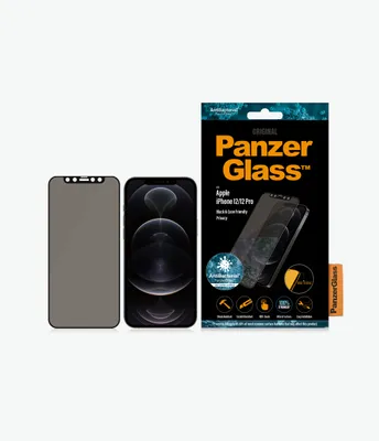 Image de PanzerGlass E2E iPhone 6.1", CF Privacy, Antibactérien, Noir