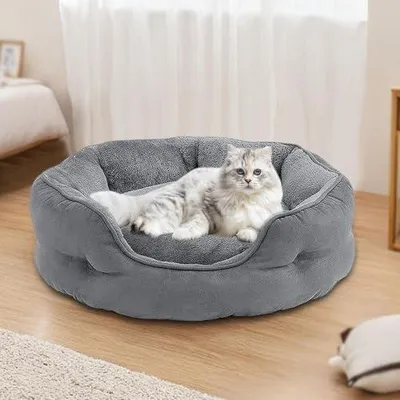 Zdjęcie produktu dla Drzewko do wspinania się dla kotów z 4 poziomami i hamakiem, wysokość 225–285 cm