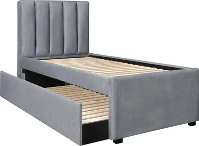 Obrázok produktu pre Čalúnená posteľ RUSSO 90x200 sivá