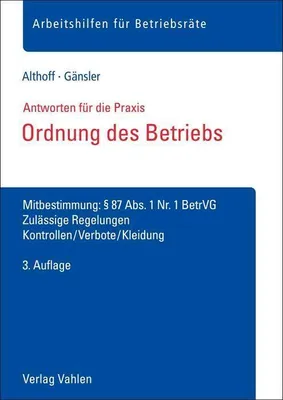 Produktbild von Ordnung des Betriebs