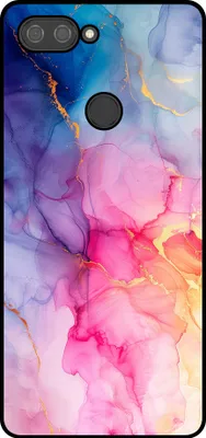 Obrázok produktu pre Smartphonica Puzdro na telefón vhodné pre Xiaomi Mi 8 Lite s mramorovou potlačou - TPU zadný kryt puzdro mramorový dizajn - Rainbow