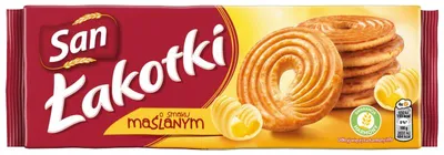 Productafbeelding van San Łakotki Koekjes met botersmaak, 168 g