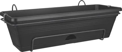 Produktbild von elho green basics trough allin1 70cm, Topfpflanzer, Hängend, Polypropylen (PP), Schwarz, Rechteck, Draußen
