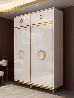Immagine prodotto di Armadio per abiti Armadi di design ad alta lucentezza Mobili da soggiorno Legno ad alta lucentezza
