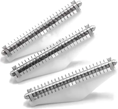 Produktbild von vhbw 3x Klingenblock kompatibel mit Remington RS8986, MS3-4500, MS3-4700, RS8966, RS8503, RS8943 Rasierer Silber