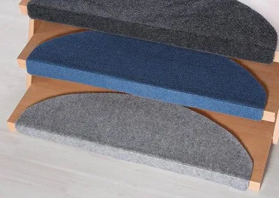 Productafbeelding van Famanu antislip trapmatten, zelfklevend, gemakkelijk schoon te maken, blauw - set van 15 stuks