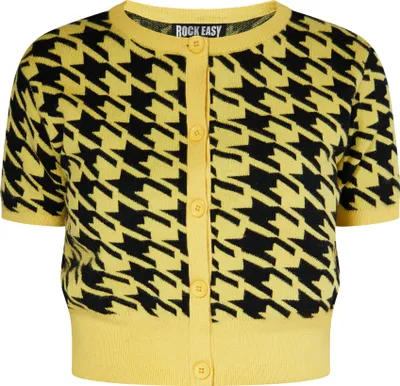 Zdjęcie produktu dla ROCKEASY damski sweter - żółty, XL